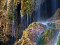 Wasservorhang trifft auf Fels - Schleierfall / Saulgrub